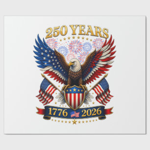 USA 250th Anniversary 1776-2026 Wrapping Paper