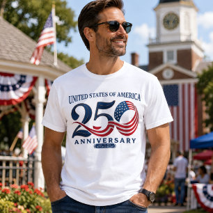 USA 250th Anniversary 250 Years of Freedom T-Shirt