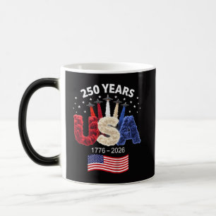 Usa 250th Anniversary American Flag 250 Years Magic Mug
