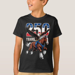 Usa 250th anniversary bald eagle & clydesdale T-Shirt