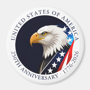 USA 250th Anniversary Bald Eagle Patriotic  Magnet