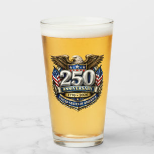 USA 250th Anniversary Beer Glass