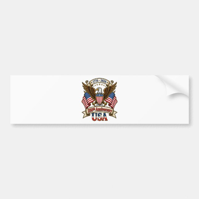 USA 250th Anniversary Bumper Sticker (Front)