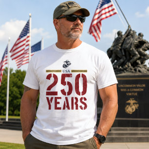 USA 250th Anniversary Commemorative Marine Corps T-Shirt