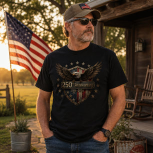 USA 250th Anniversary Eagle Shield Heritage T-Shirt