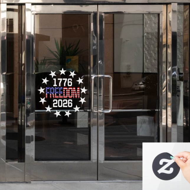 USA 250th Anniversary Freedom Car Window Decal (Office Door)
