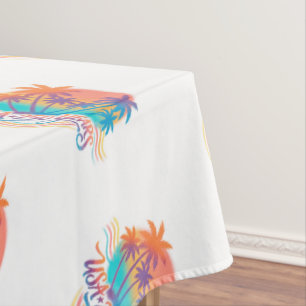 USA 250th anniversary Palm Trees Tablecloth