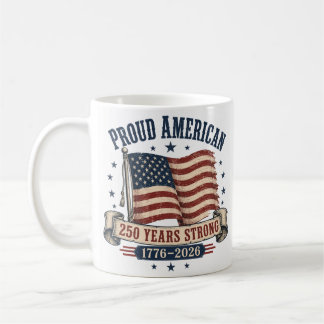 USA 250th Anniversary Patriotic Giant Coffee Mug