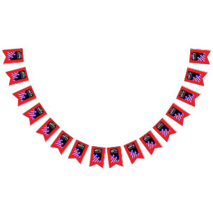 USA 250th Anniversary Semiquincentennial Party Bunting Flags