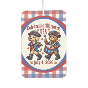USA 250th Anniversary Souvenir - Patriotic Air Freshener