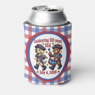 USA 250th Anniversary Souvenir - Patriotic  Can Cooler