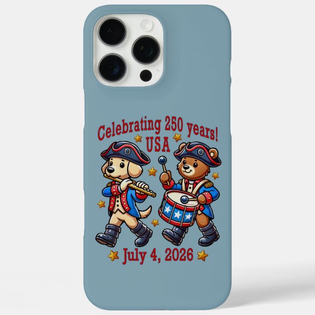 USA 250th Anniversary Souvenir - Patriotic  Case-Mate iPhone Case (Back)
