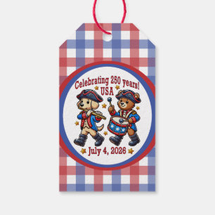 USA 250th Anniversary Souvenir - Patriotic  Gift Tags