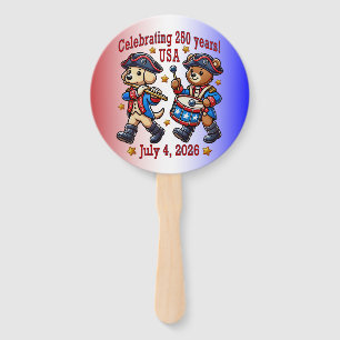 USA 250th Anniversary Souvenir - Patriotic  Hand Fan