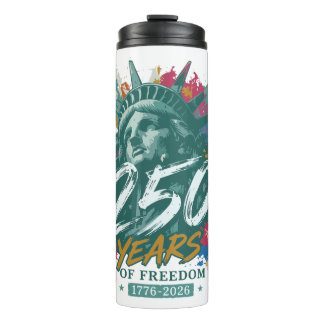 USA 250th Anniversary Statue of Liberty 250 Years  Thermal Tumbler