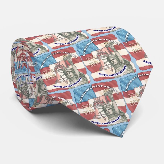 USA 250th anniversary  Tie (Rolled)