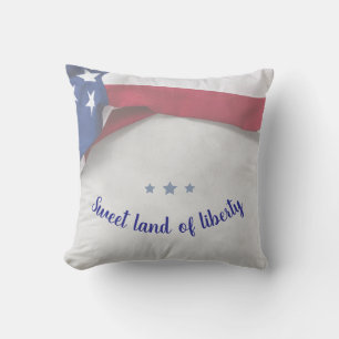 USA 250th Anniversary Wall Clock Throw Pillow