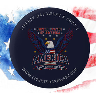 USA 250th Milestone Custom Business Branding 2 Inch Round Button