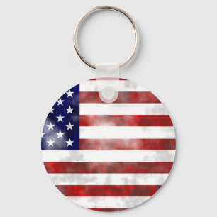 USA 2.25" Basic Button Keychain