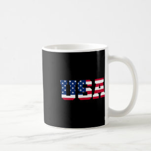 Usa 2 Patriotic American Flag Men Women Kids July  Coffee Mug