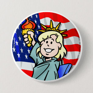 USA 3 INCH ROUND BUTTON
