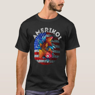 Usa 4th Of July America Koi Fish Patriotic America T-Shirt
