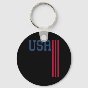 Usa 4th Of July American Flag Keychain