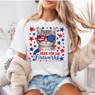 USA 4th of July Shirt, Patriotic Gift for Her  T-Shirt
