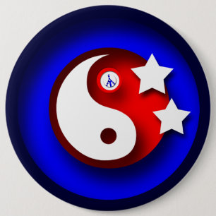 USA 6 INCH ROUND BUTTON