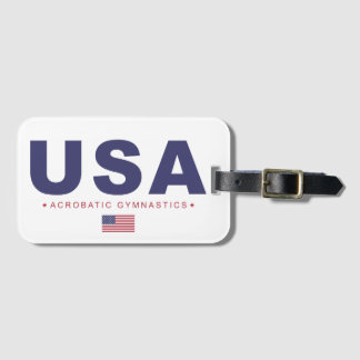 USA Acrobatic Gymnastics Luggage Tag