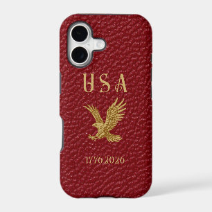 USA Aigle 1775 - 2026 Télécopie cuir rouge