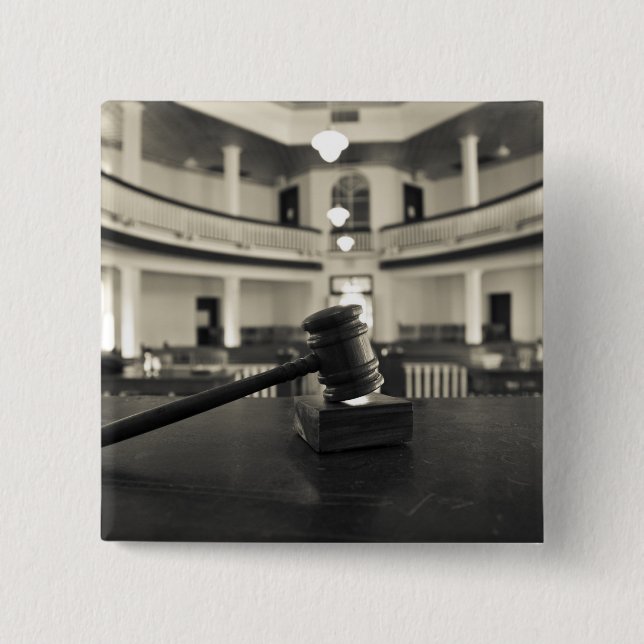 USA, Alabama, Monroeville. Home of writers 2 Inch Square Button (Front)