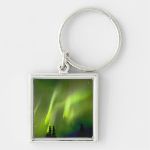 USA, Alaska, Chena Hot Springs. Aurora 3 Keychain