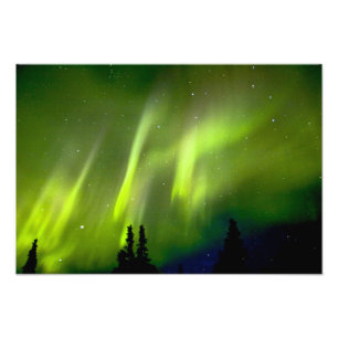 USA, Alaska, Chena Hot Springs. Aurora 3 Photo Print