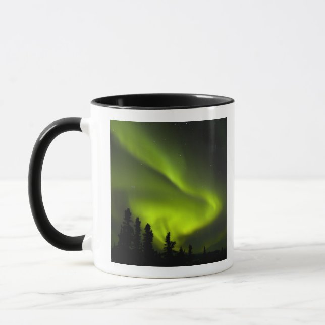 USA, Alaska, Chena Hot Springs. Aurora Borealis 2 Mug (Left)