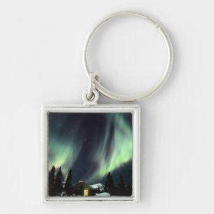 USA, Alaska, Chena Hot Springs. Aurora Keychain