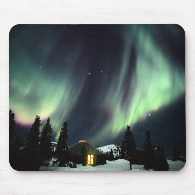 USA, Alaska, Chena Hot Springs. Aurora Mouse Pad (Front)