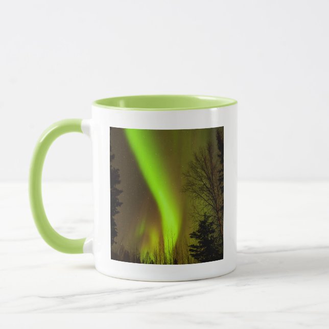 USA, Alaska, Chena Hot Springs. View Of Aurora Mug (Left)