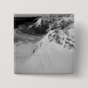 USA, Alaska, Denali National Park, Aerial view 2 Inch Square Button