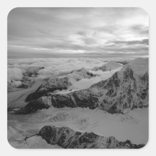 USA, Alaska, Denali National Park, Aerial view 2 Square Sticker