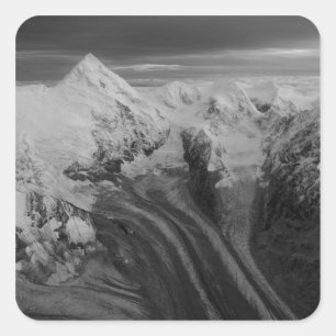 USA, Alaska, Denali National Park, Aerial view 3 Square Sticker