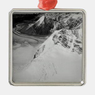 USA, Alaska, Denali National Park, Aerial view Metal Ornament