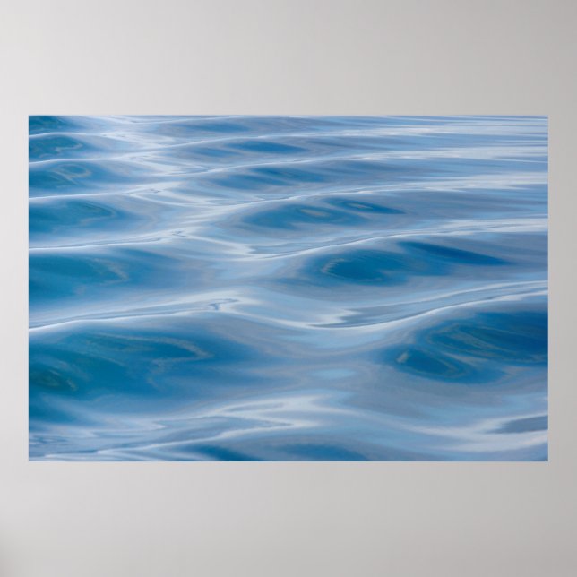 USA, Alaska | Detail of Boat Wake Poster (Front)