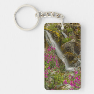 USA, Alaska, Glacier Bay National Park. Fireweed Keychain