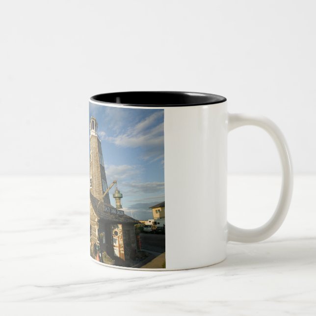 USA, ALASKA, KENAI PENINSULA, HOMER: Homer Spit Two-Tone Coffee Mug (Right)