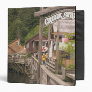 USA, Alaska, Ketchikan, Creek Street, downtown Binder