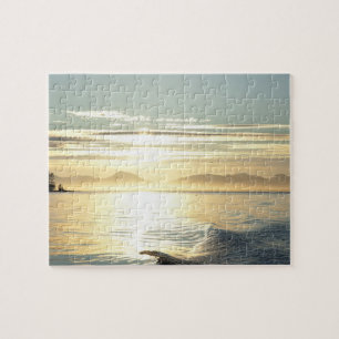 USA, Alaska, Southeast near Ketchikan, sunset. Jigsaw Puzzle