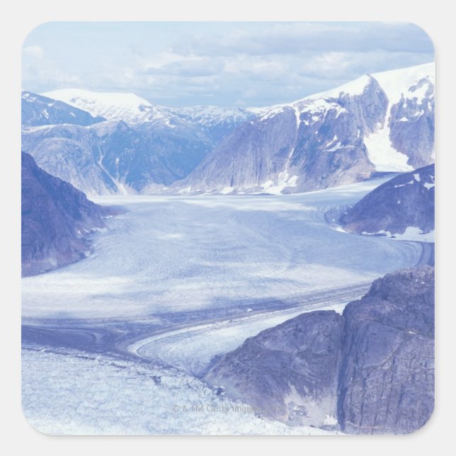 USA, Alaska, Wrangell-St Elias NP, Leconte Square Sticker (Front)