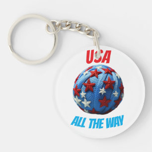 USA All The Way Keychain