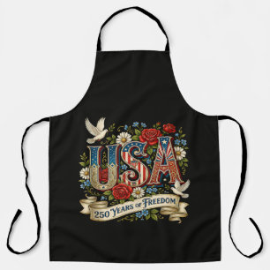 USA America 1776-2026 250 Years Freedom Apron